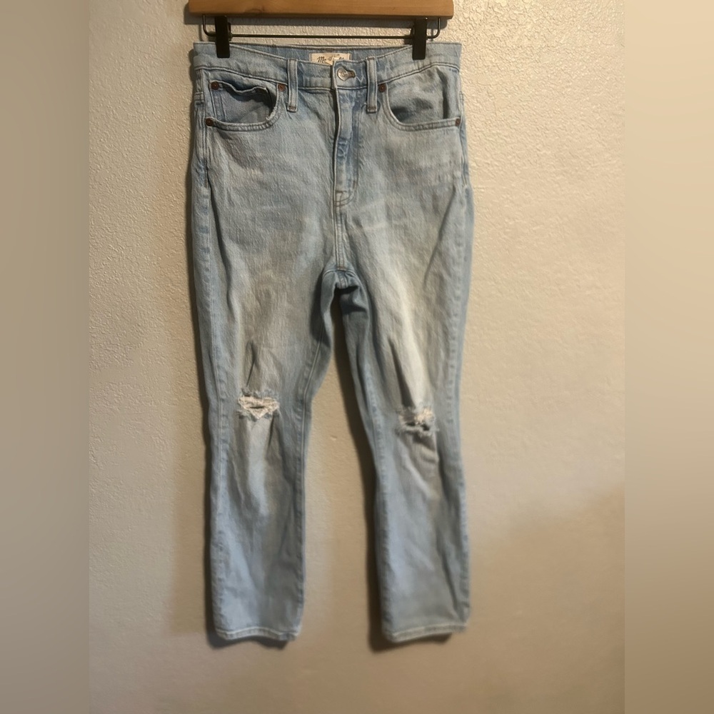 Madewell the hi rise slim crop boy Jean
